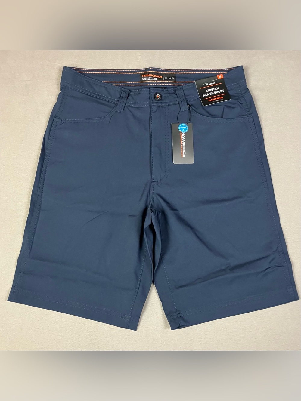 Hawke & Co. Men’s Size 30 Stretch Woven Performance Shorts Navy Blue NWT!